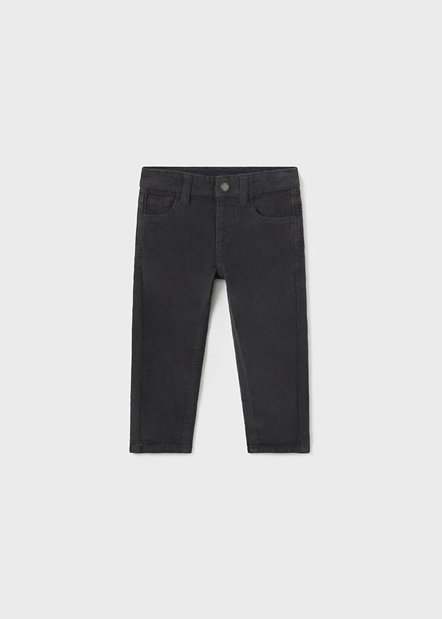 Pantalón pana gris oxford