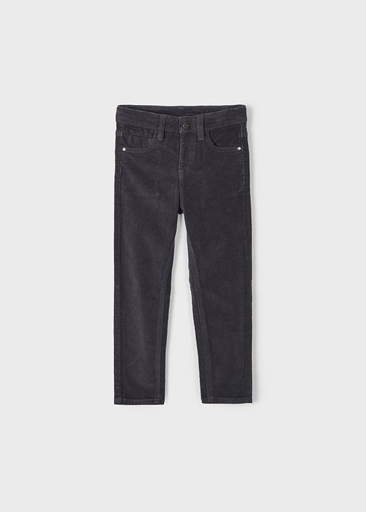 Pantalón pana gris oxford