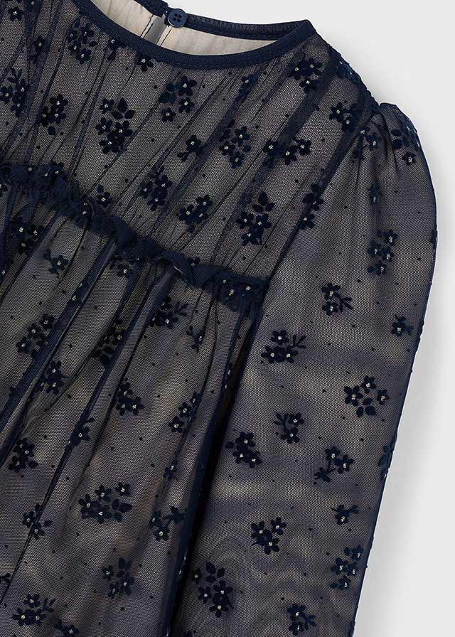 Vestido tul fantasía marino