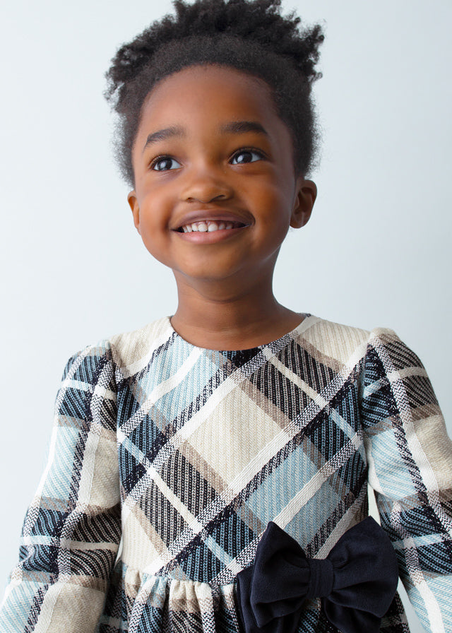 Vestido cuadro marino