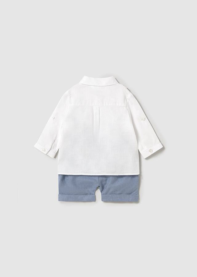 Conjunto short chaleco lino riviera