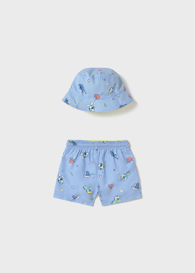 Conjunto bañador con gorro brisa