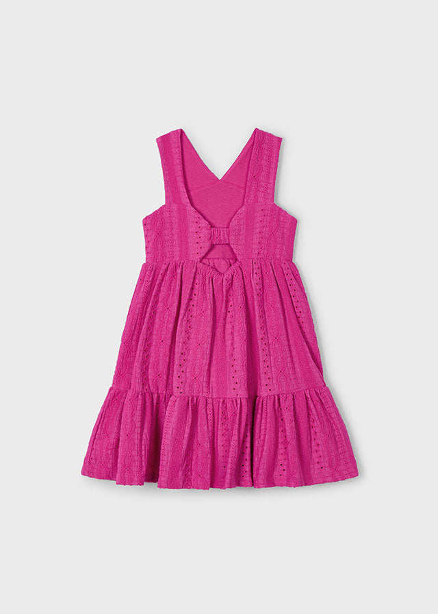 Vestido punto magenta
