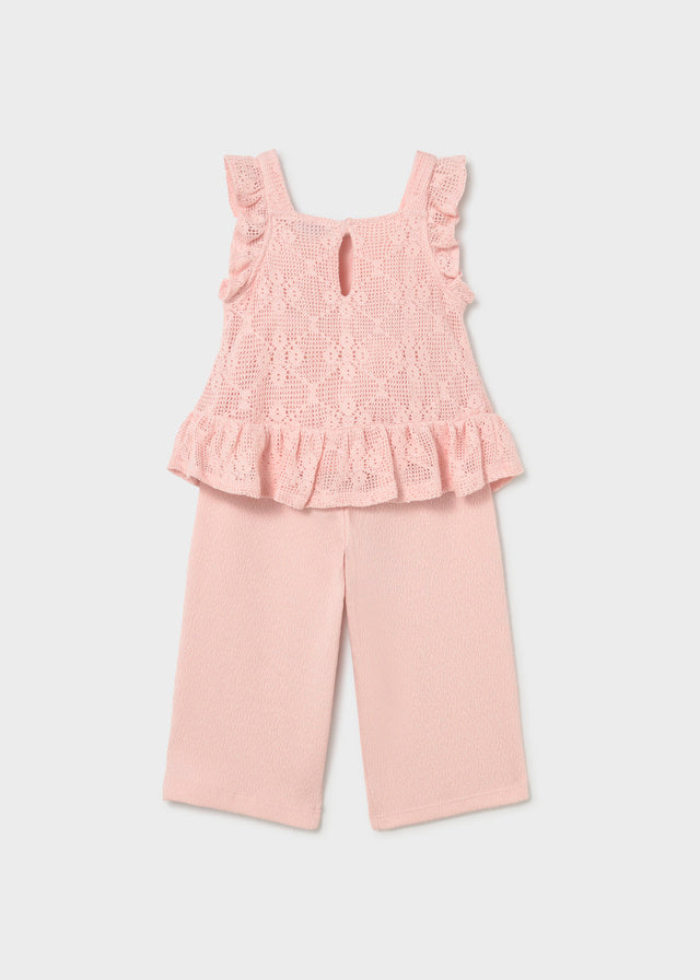 Conjunto pantalón combinado peonia