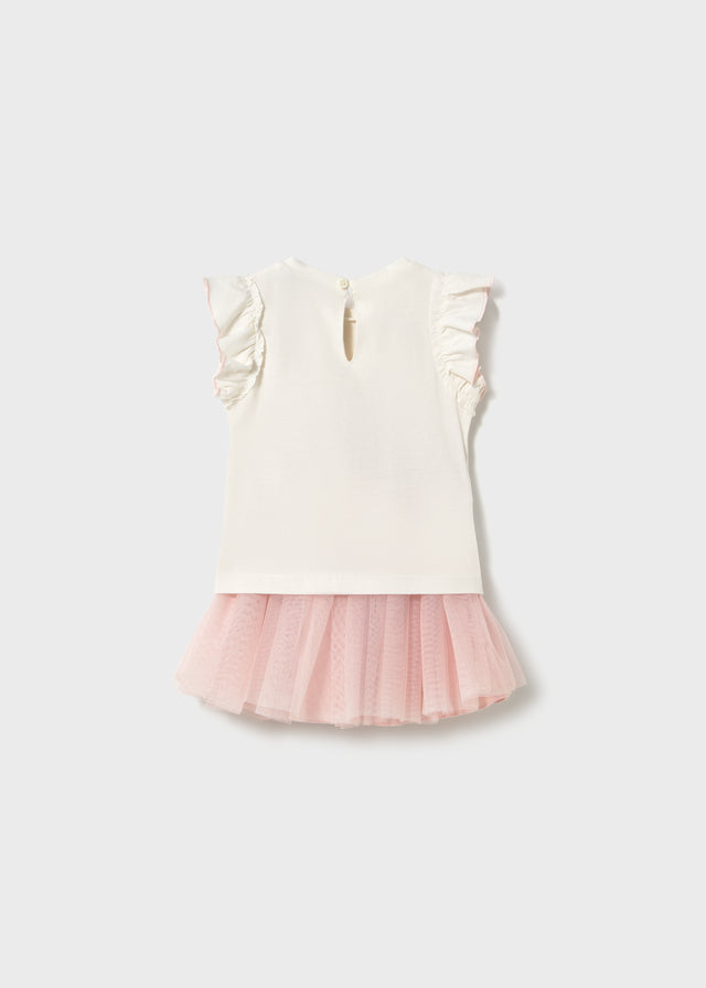 Conjunto falda tul peonia