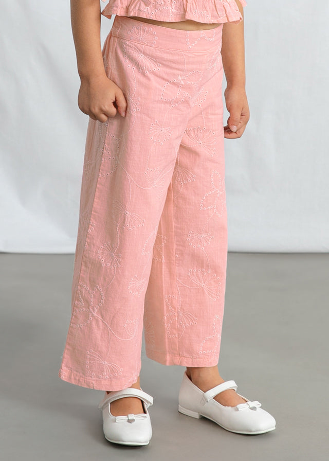Conjunto pantalón bordado blossom