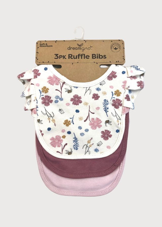 Baberos flores rosas