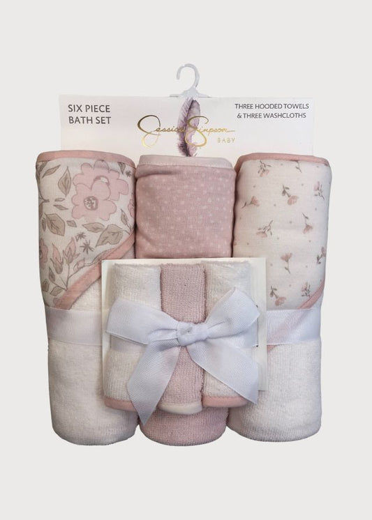 Toallas de baño flores rosas