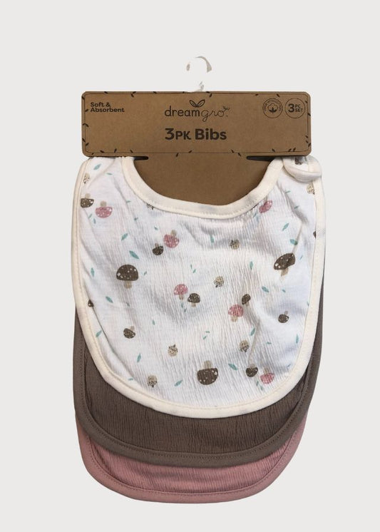 Baberos champiñon rosa