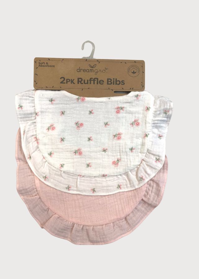 Baberos rosas flores