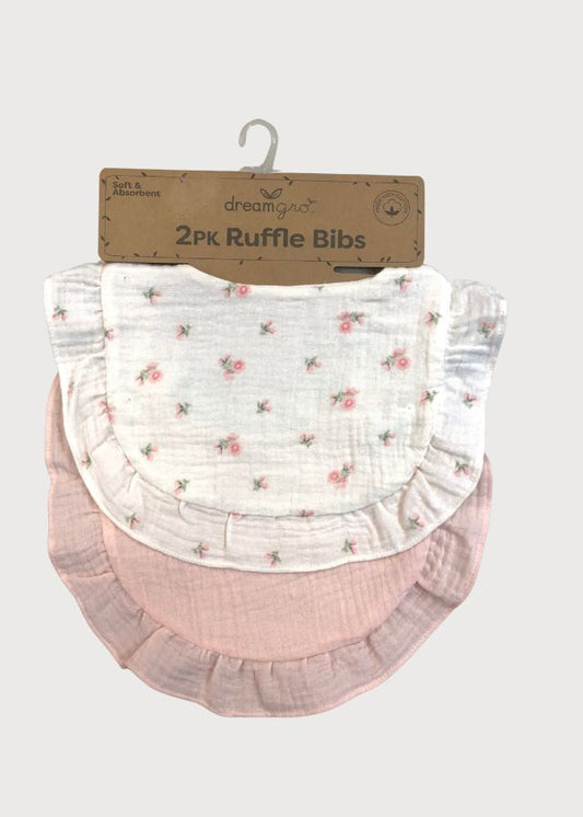 Baberos rosas flores