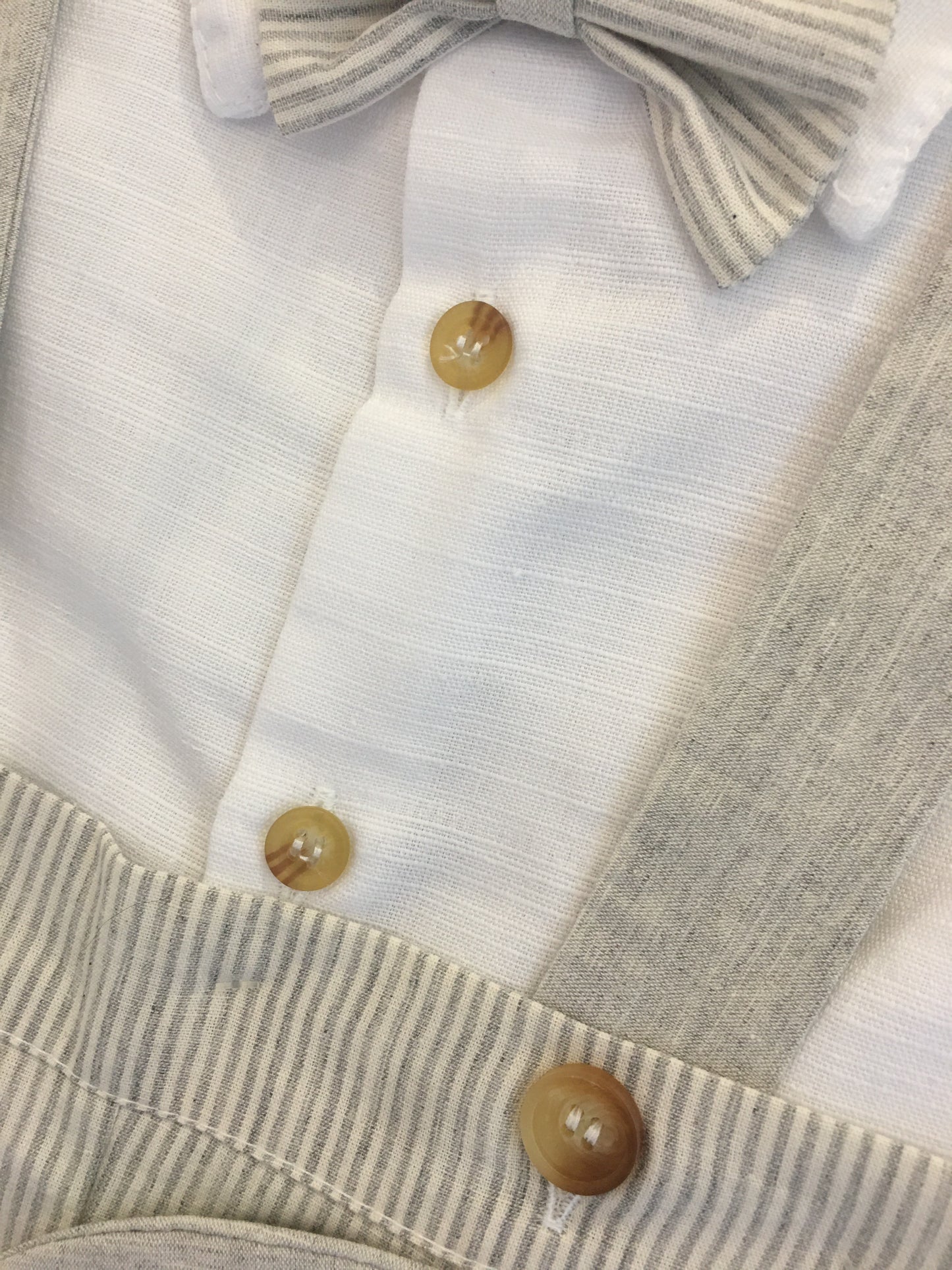 Conjunto Leonardo blanco/gris