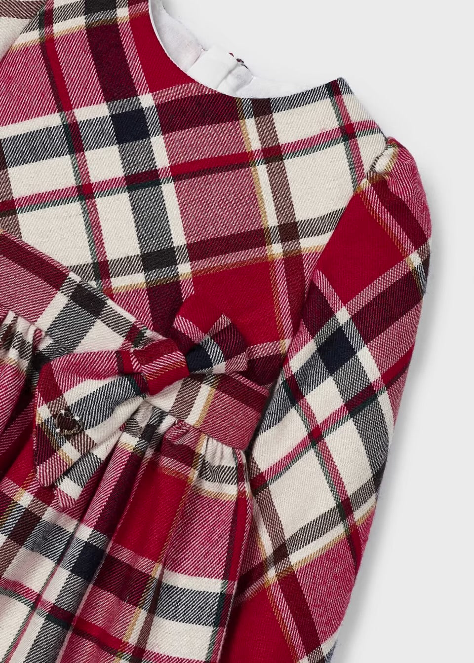 Vestido rojo cuadros