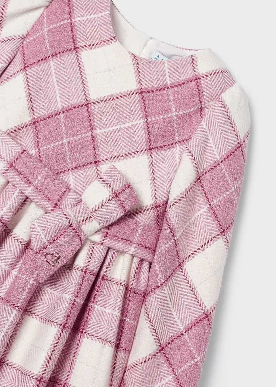 Vestido rosa cuadros