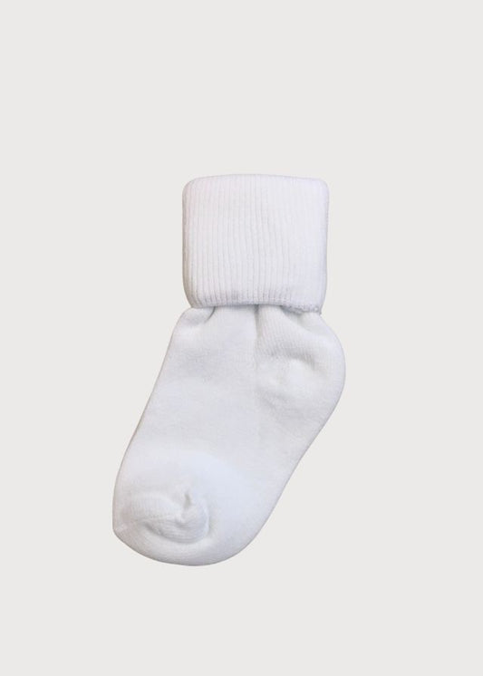 Calceta lisa blanca