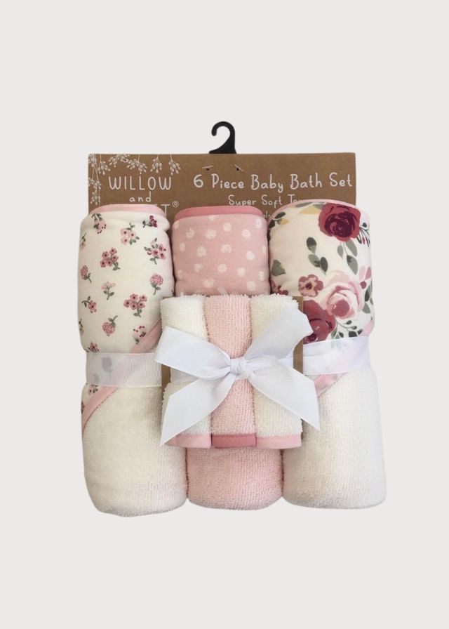 Toallas de baño flores