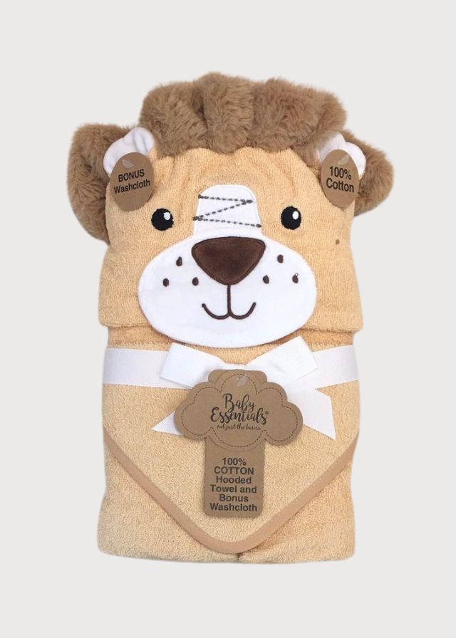 Toalla de baño con toallita tigre