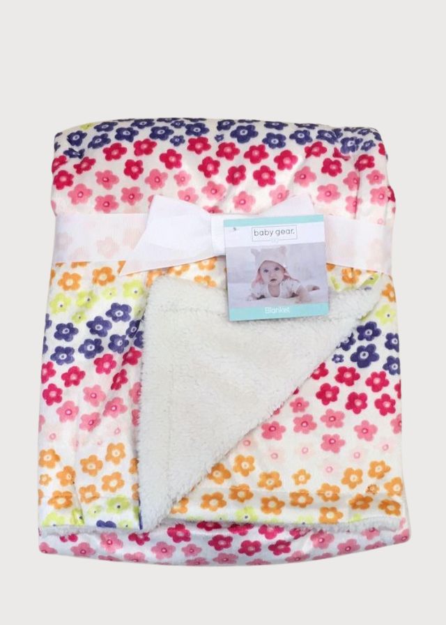 Cobija afelpada flores