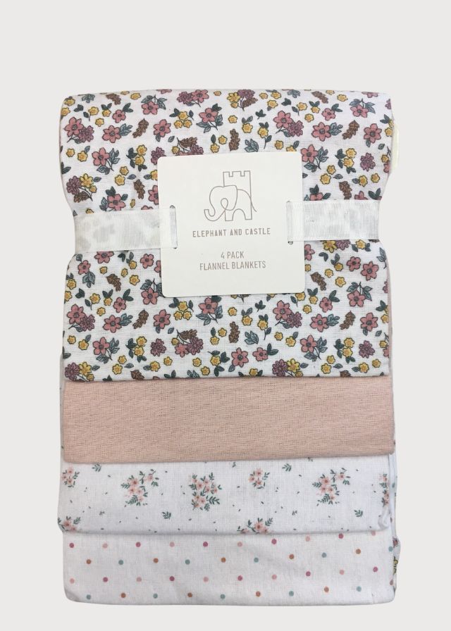 Sábanas de franela flores rosas