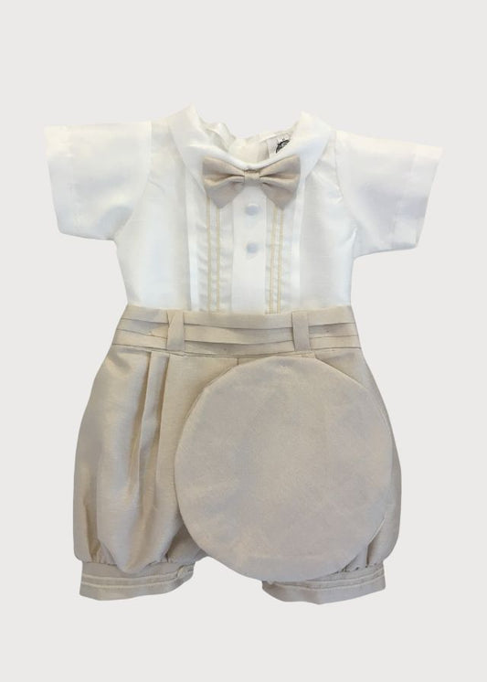 Conjunto Enrique blanco/caqui