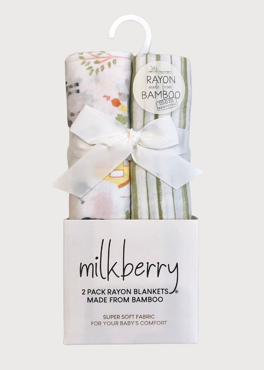 Sábanas bambú rayas verdes