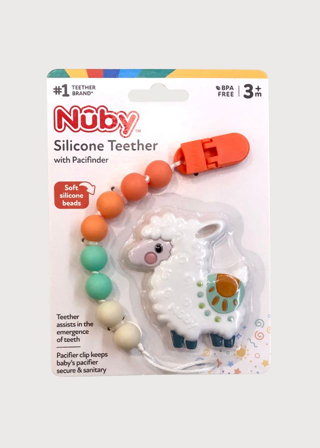 Clip para chupón con mordedera oveja