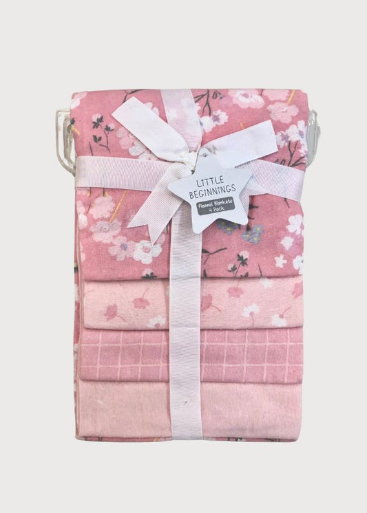 Sábanas de franela florecitas