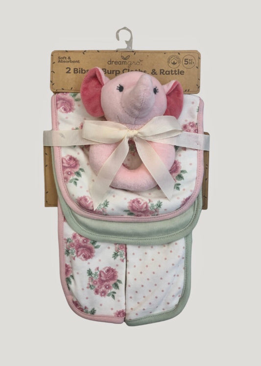 Baberos y repetidores flores elefante