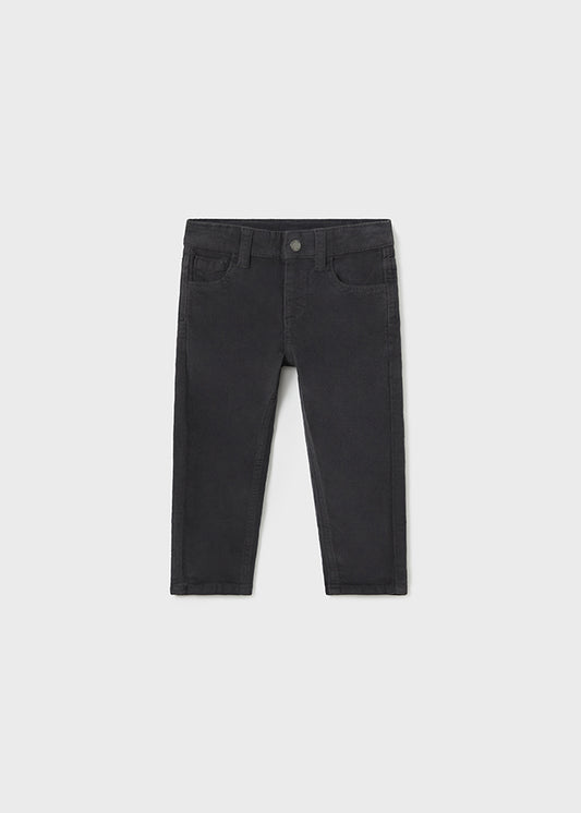 Pantalón pana gris oxford