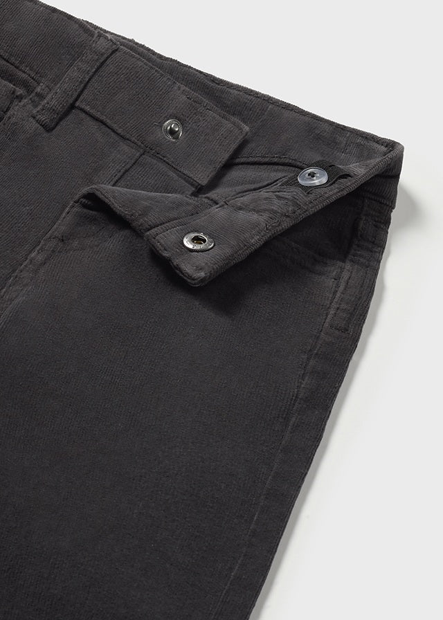 Pantalón pana gris oxford