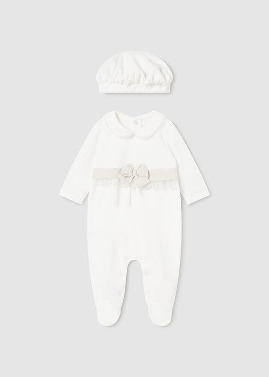 Mameluco con boina crudo