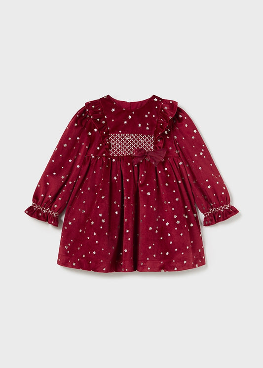 Vestido terciopelo rojo