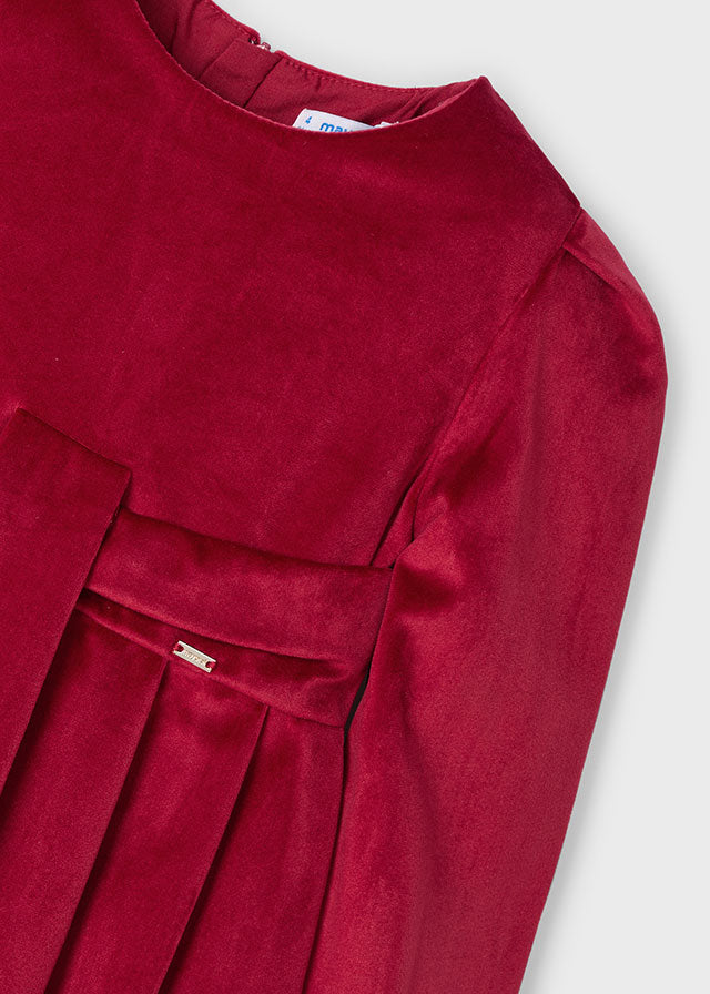 Vestido terciopelo rojo