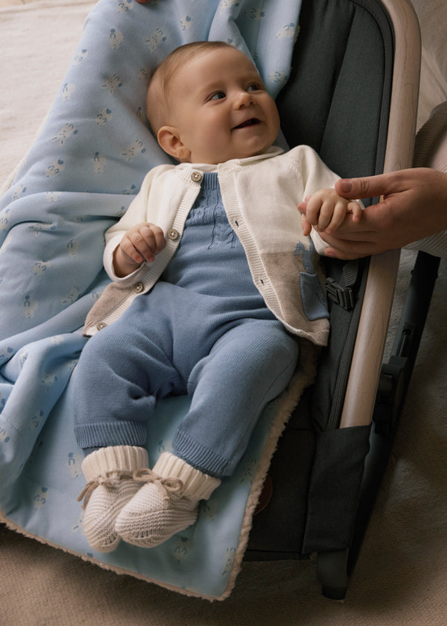 Conjuto peto tricot nube