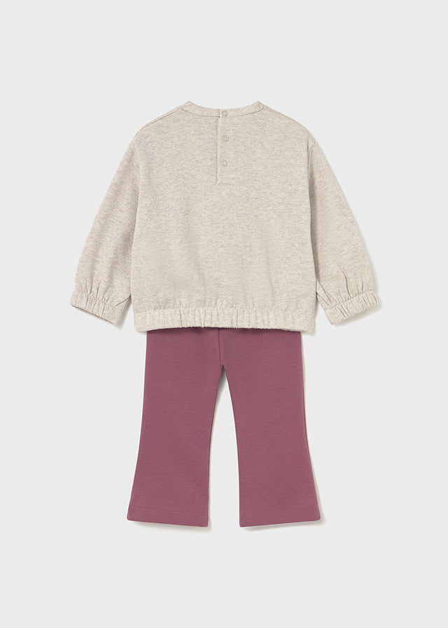 Conjunto leggings pullover rosado