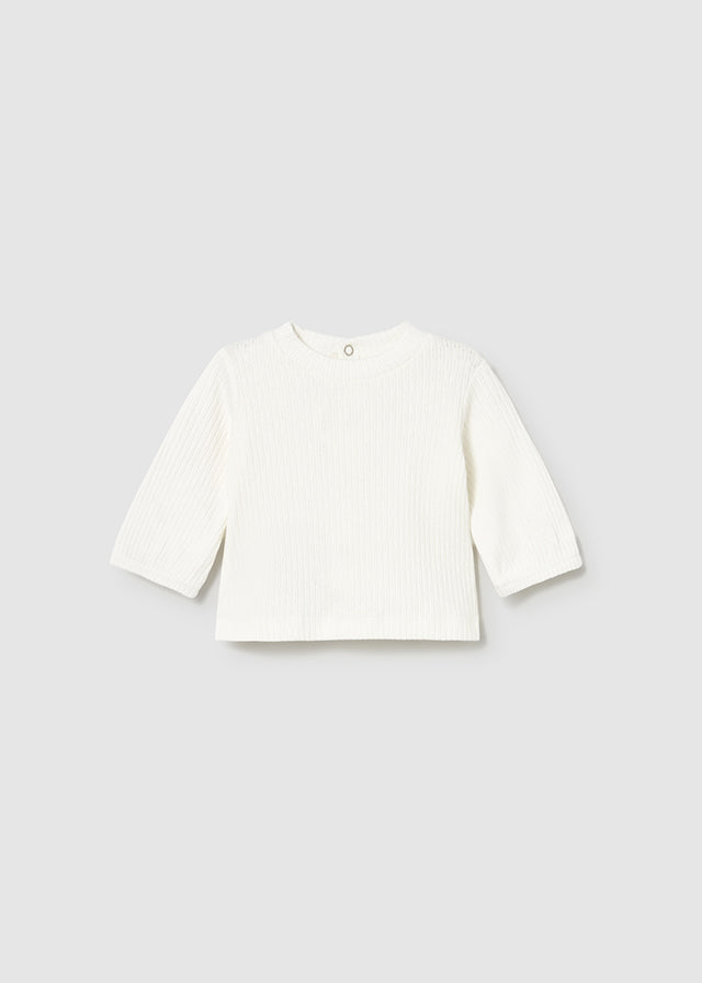 Conjunto tricot tres piezas orquídea