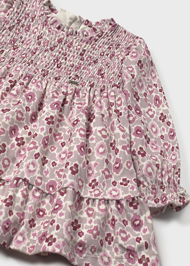 Vestido terciopelo estampado cuarzo