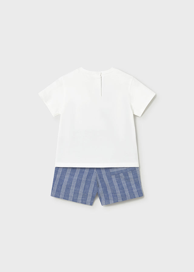 Conjunto bermuda lino bocho capri