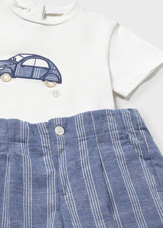 Conjunto bermuda lino bocho capri