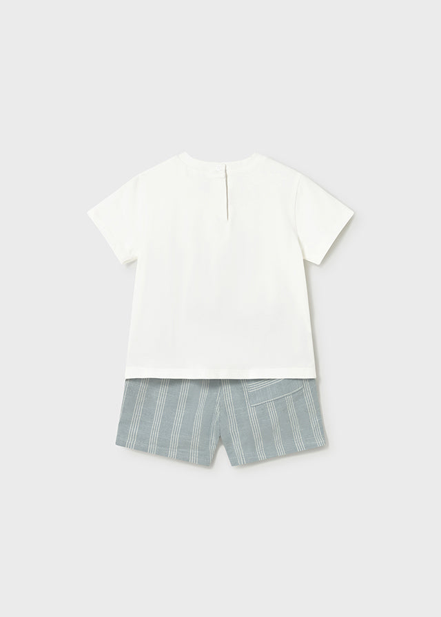 Conjunto bermuda lino jade