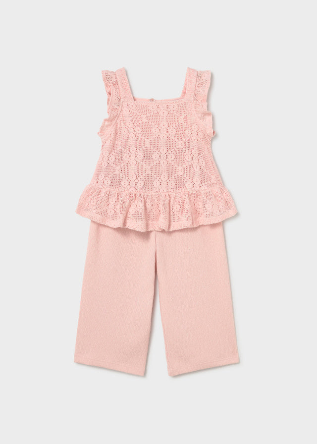 Conjunto pantalón combinado peonia