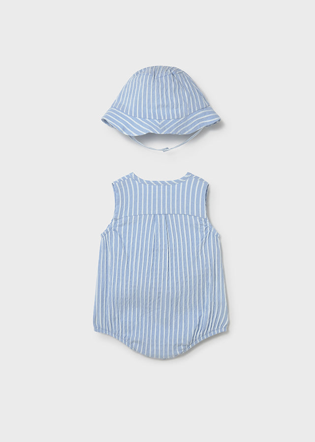 Pañalero con gorro cielo