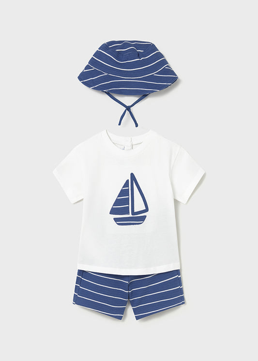 Conjunto punto con gorro capri
