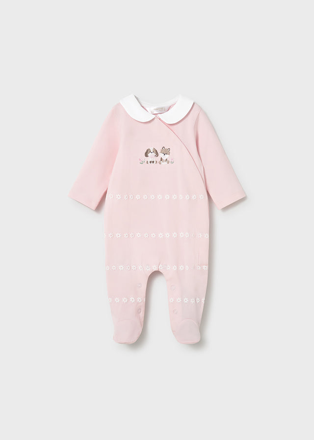 Mameluco vestir rosa baby