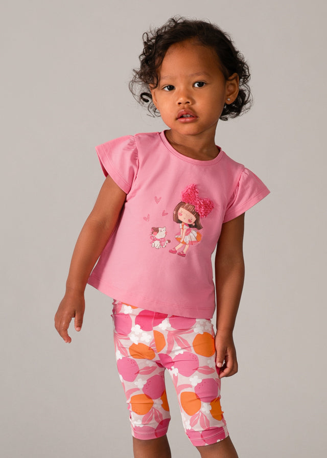 Conjunto leggings estampado geranio