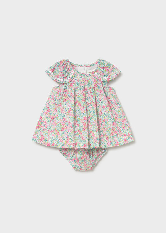 Vestido estampado aqua