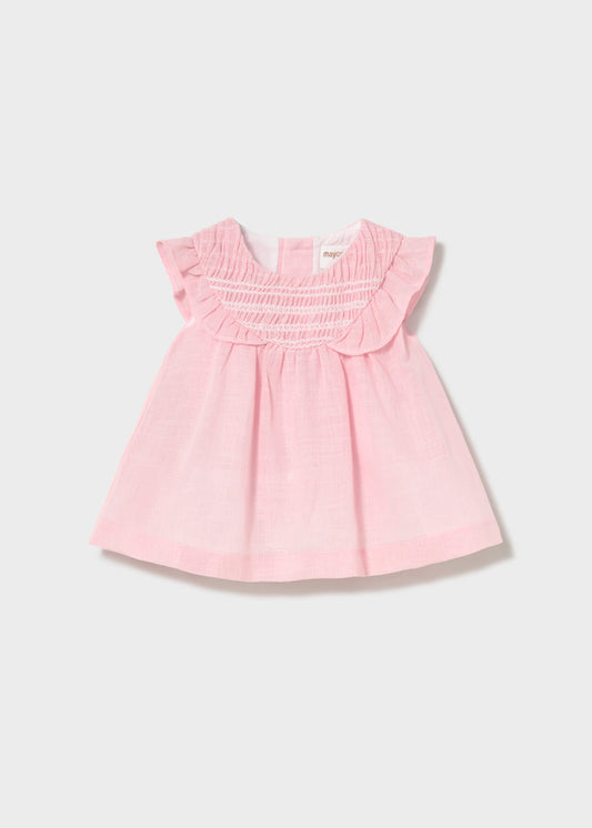 Vestido nido abeja rosa baby