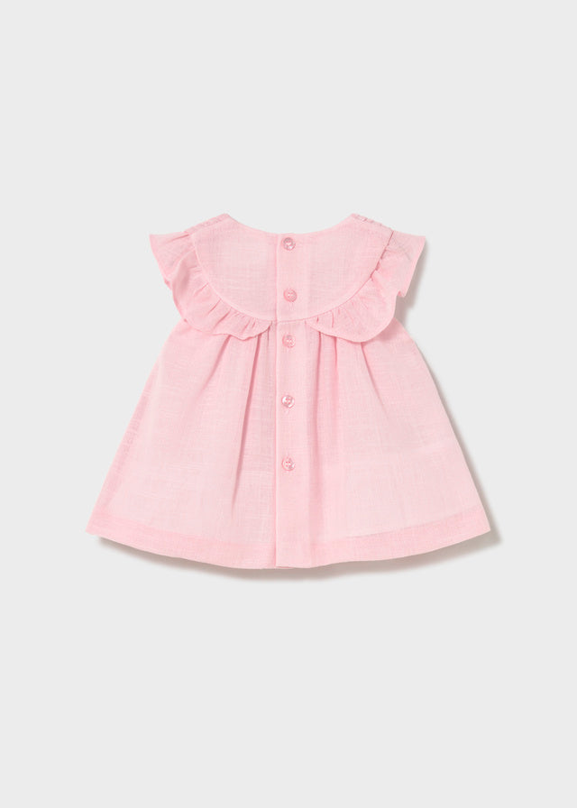Vestido nido abeja rosa baby