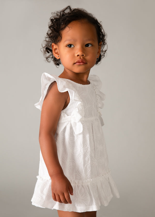 Vestido bordado blanco