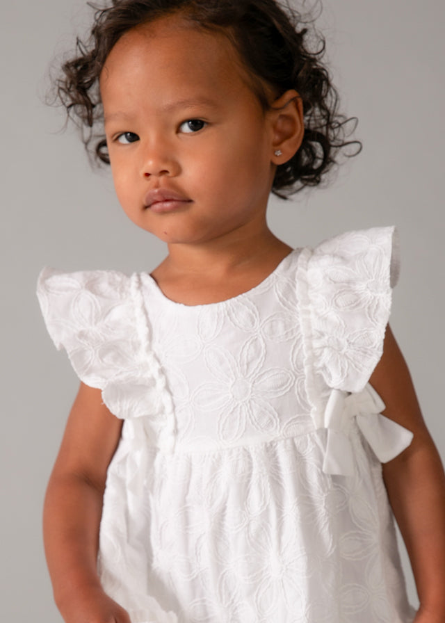 Vestido bordado blanco